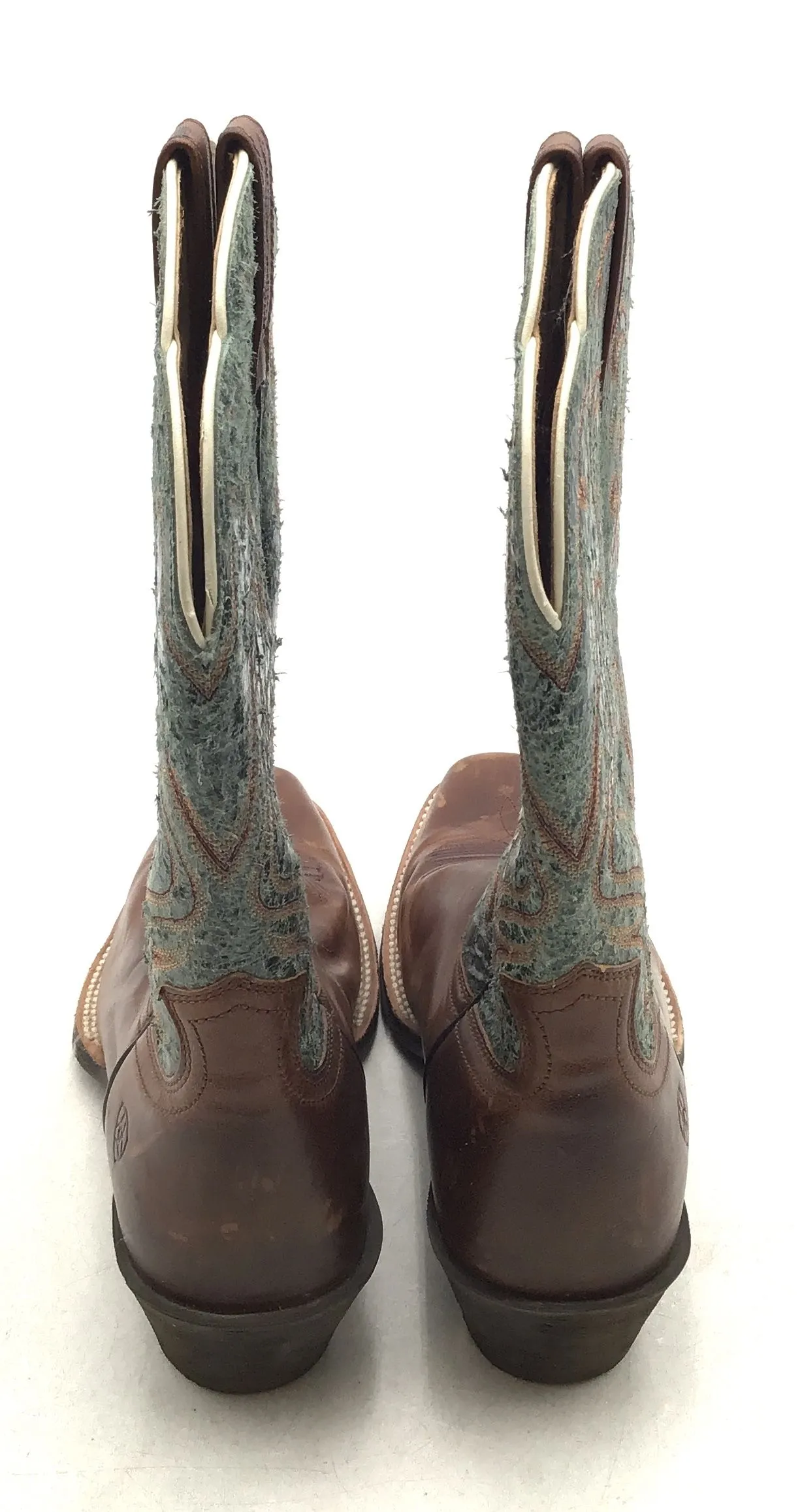 Ariat Women's Blue Brown Western Boots - Size 8.5C