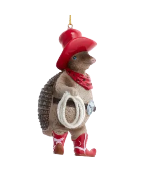 Armadillo Cowboy Ornament