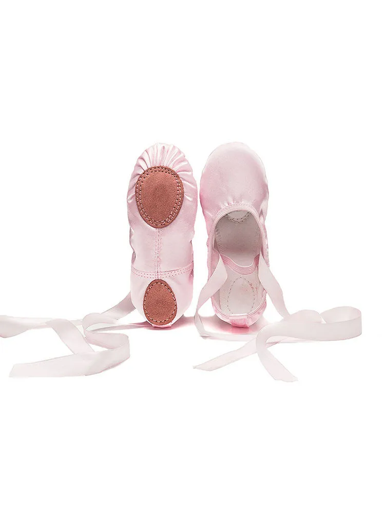 Ballet Lace Up Satin Pointe Shoes Dance Shoes