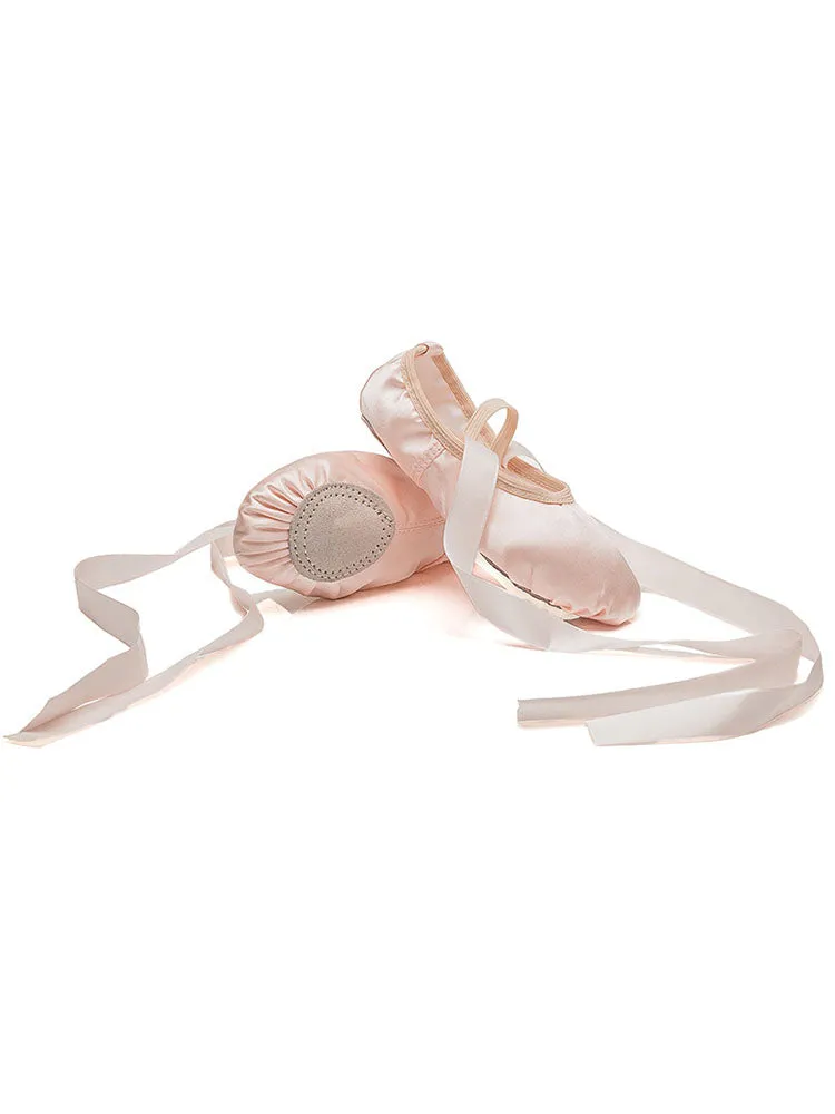 Ballet Lace Up Satin Pointe Shoes Dance Shoes
