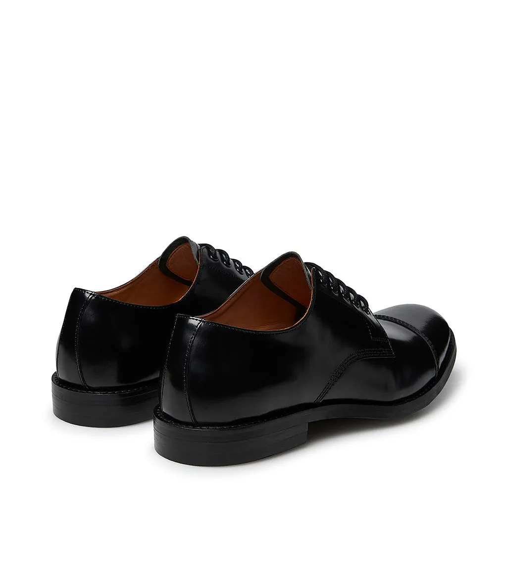 Black brushed calfshin Oxford shoe