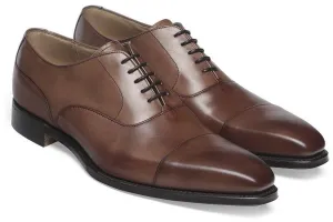 Cheaney Warwick Capped Oxford in Mocha Calf Leather