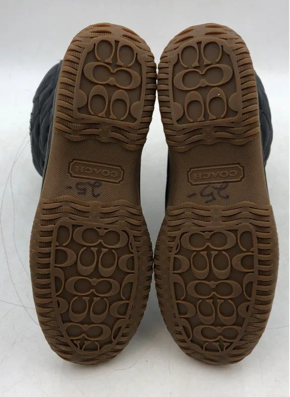 Coach Women's Samara A9175 Black Snow Boots - Size 9.5B