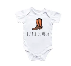 Cowboy Boots Ranch  - Baby Boy Girl Clothes Infant Bodysuit Funny Cute Newborn
