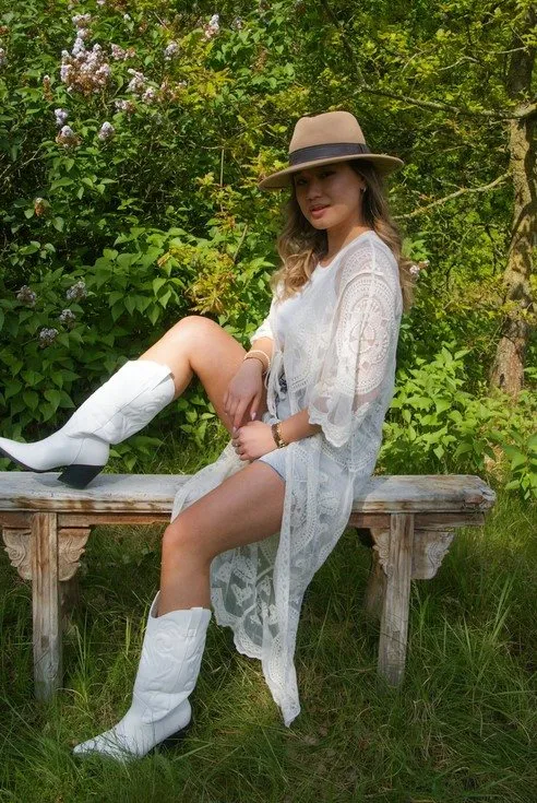 Cowboy boots wit