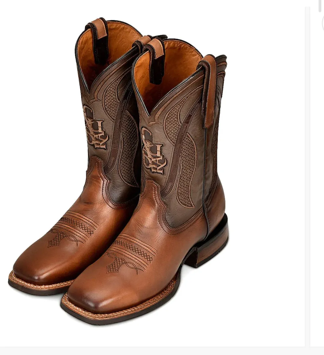 Cuadra Rodeo Cowboy Honey Brown Leather Boots. Botas Cuadra Rodeo Satro Arena 4L01RS