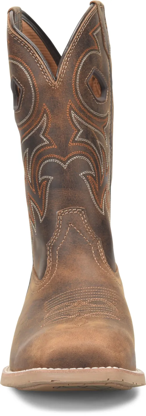 Double H Men's Brown Scholz Phantom Rider Broad Square Toe Roper Boots