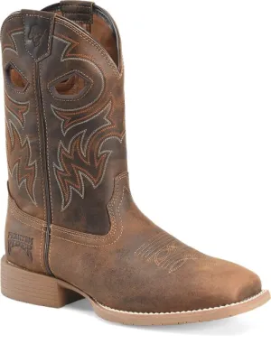 Double H Men's Brown Scholz Phantom Rider Broad Square Toe Roper Boots