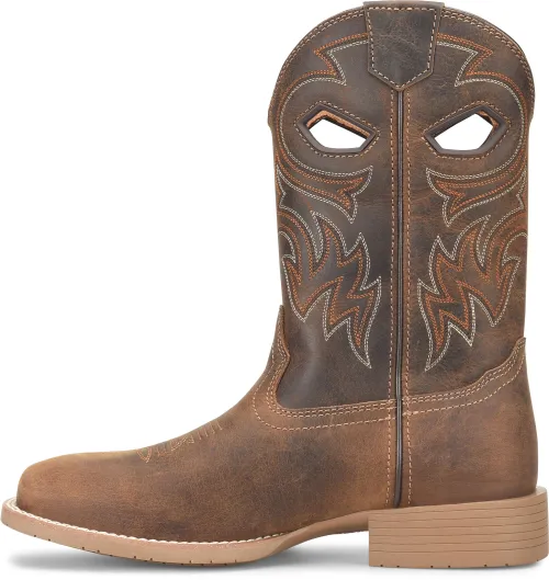 Double H Men's Brown Scholz Phantom Rider Broad Square Toe Roper Boots