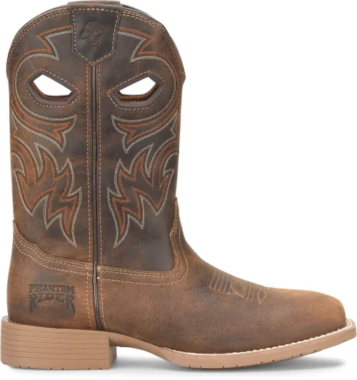 Double H Men's Brown Scholz Phantom Rider Broad Square Toe Roper Boots