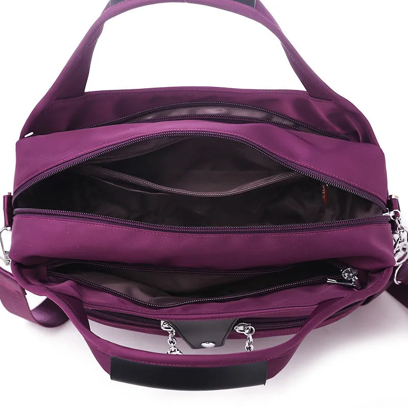 DUNNMALL Women's Bag Trendy Simple Casual All-Match Oxford Cloth Portable Shoulder Bag Messenger Bag Women's Bag Cloth Bag