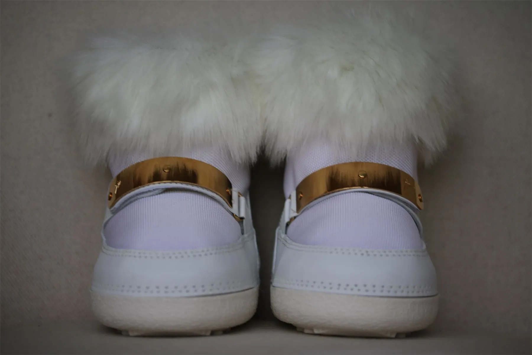 GIUSEPPE ZANOTTI GIRLS WHITE SNOW BOOTS EU 26-28 UK 8.5-10.5