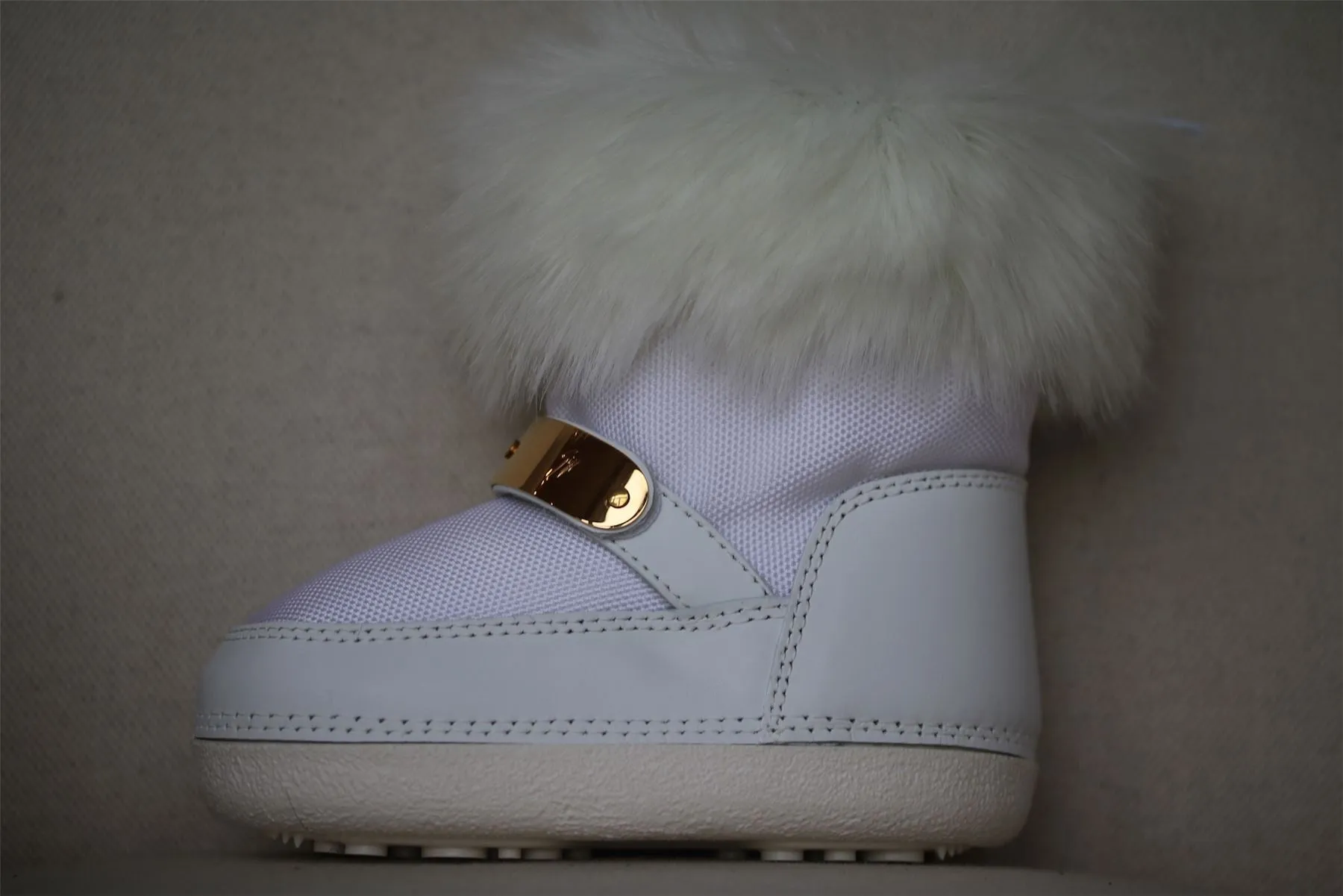 GIUSEPPE ZANOTTI GIRLS WHITE SNOW BOOTS EU 26-28 UK 8.5-10.5