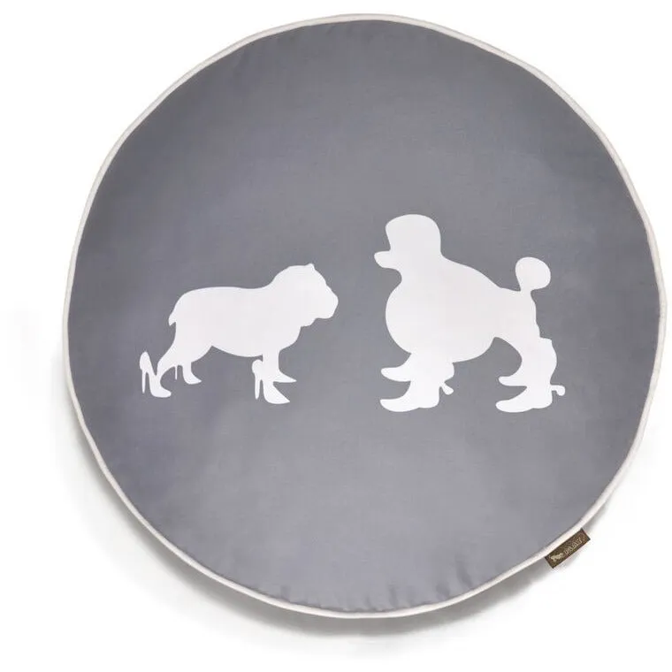 HEELS & BOOTS STEEL GREY DOG BED