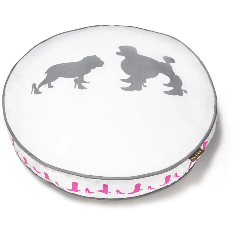 HEELS & BOOTS STEEL GREY DOG BED
