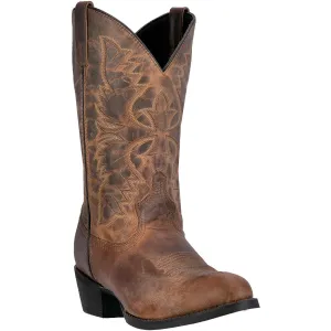 Laredo Distressed Tan Birchwood J-Toe Boots for Men
