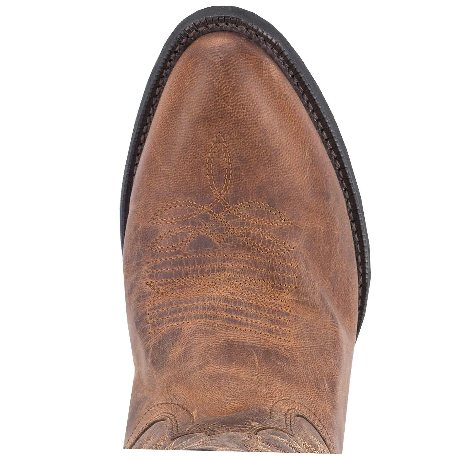Laredo Distressed Tan Birchwood J-Toe Boots for Men