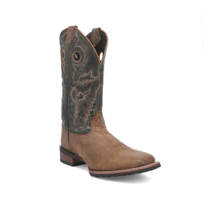 Laredo Tan/Black Kosar Broad Square Toe Boots for Men