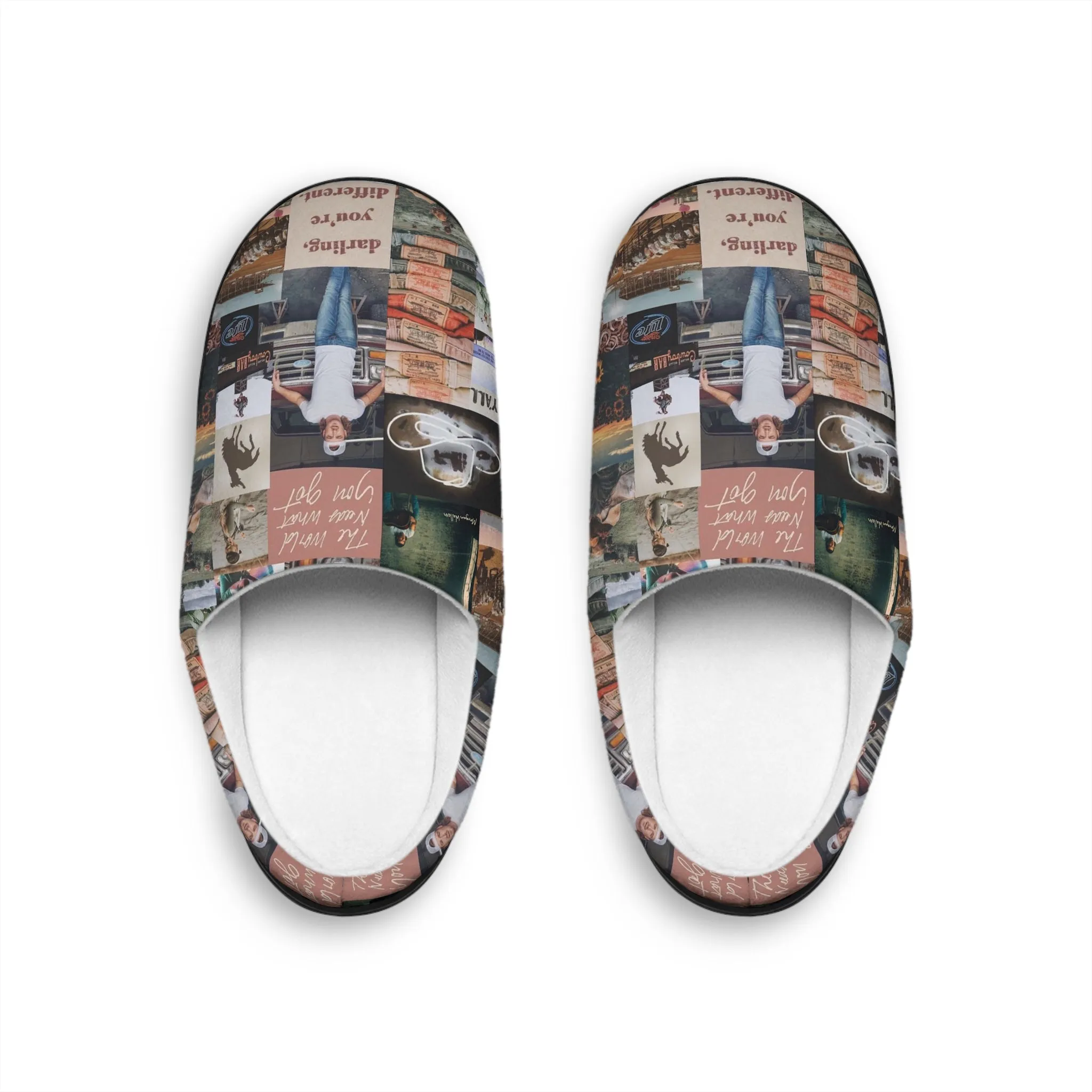Morgan Wallen Darling You're Different Collage Men's Indoor Slippers