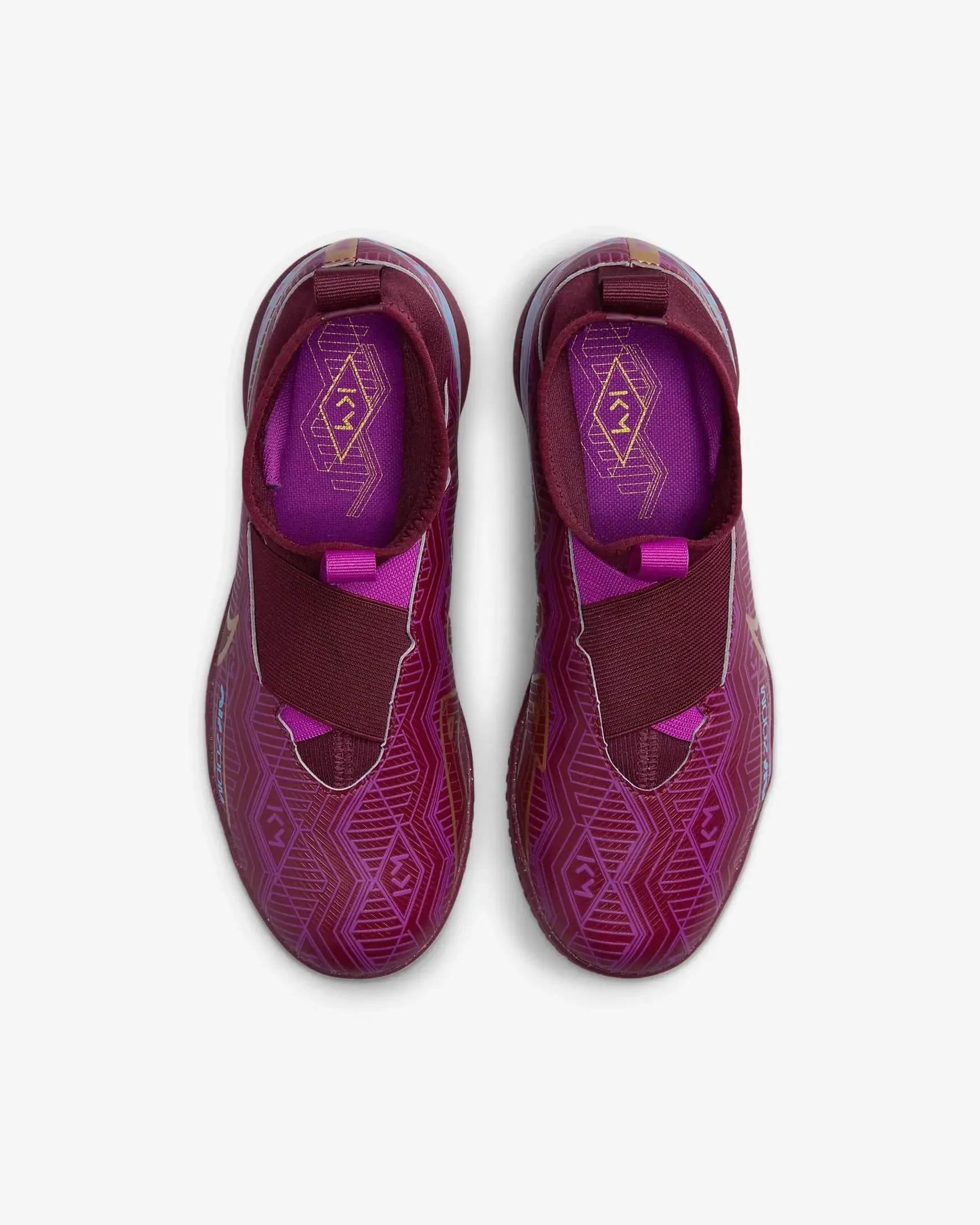 Nike Jr Zoom Superfly 9 Academy KM Indoor - Dark Beetroot-Gold