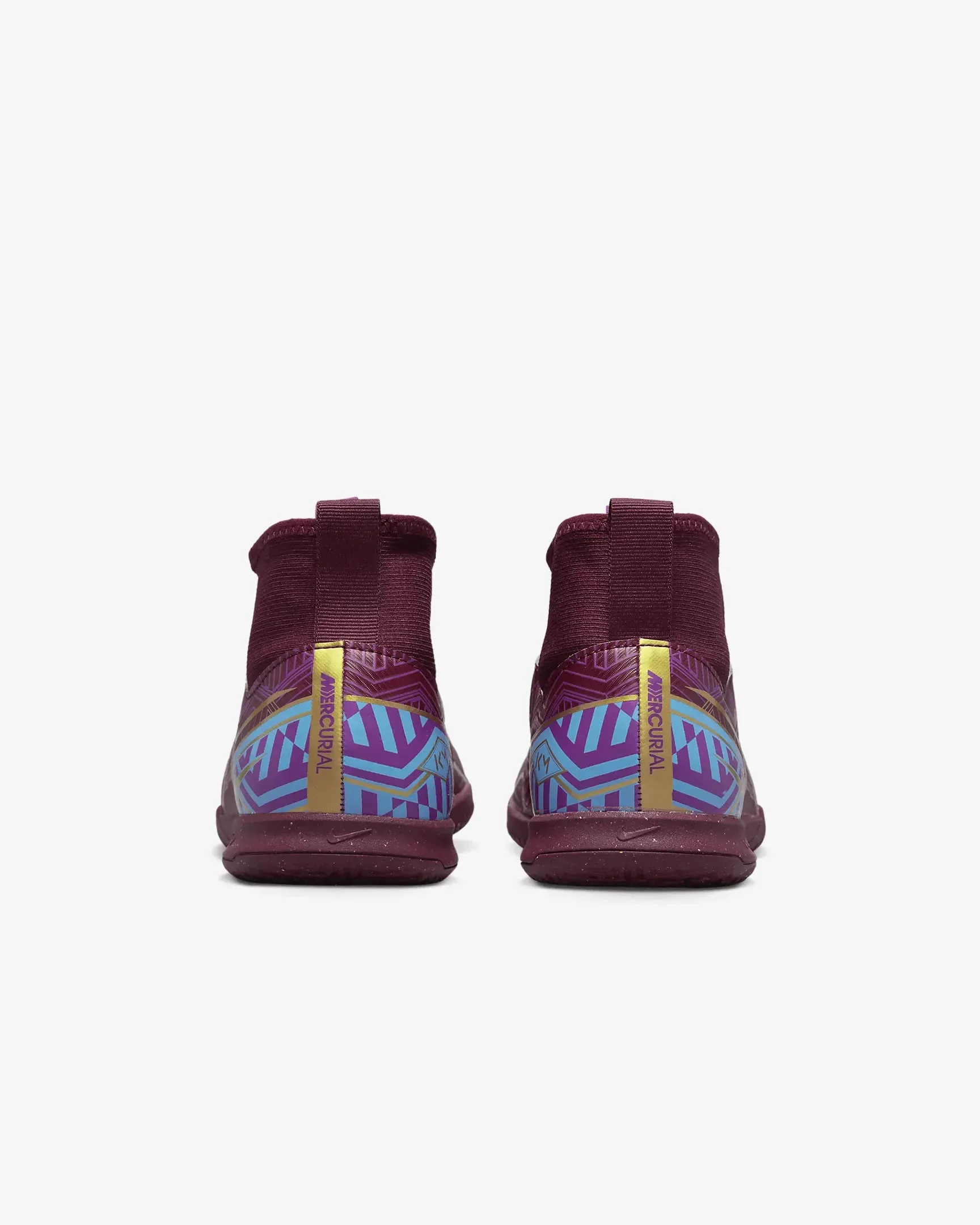 Nike Jr Zoom Superfly 9 Academy KM Indoor - Dark Beetroot-Gold