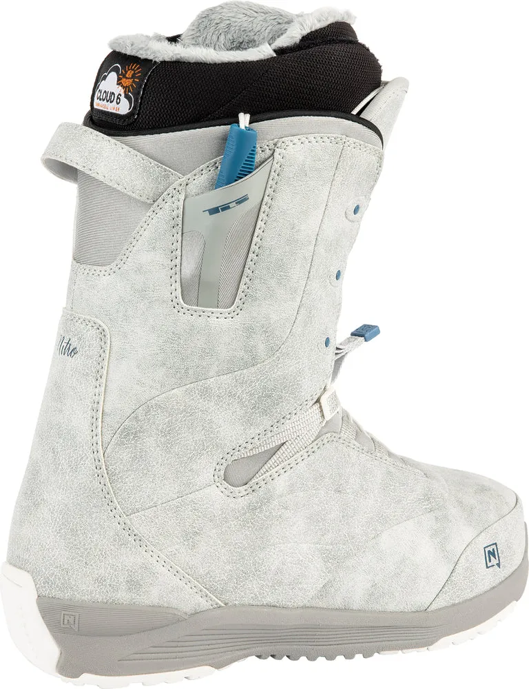 Nitro Crown TLS Womens Snowboard Boots in Grey 2024