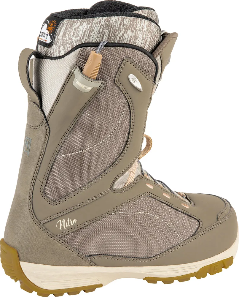 Nitro Monarch TLS Womens Snowboard Boots in Stone 2024