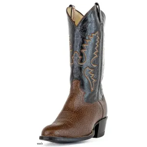Panhandle Slim/Sanders Men's Cowboy Boots 13" Bullhide Chocolate Cowboy Heel R Toe