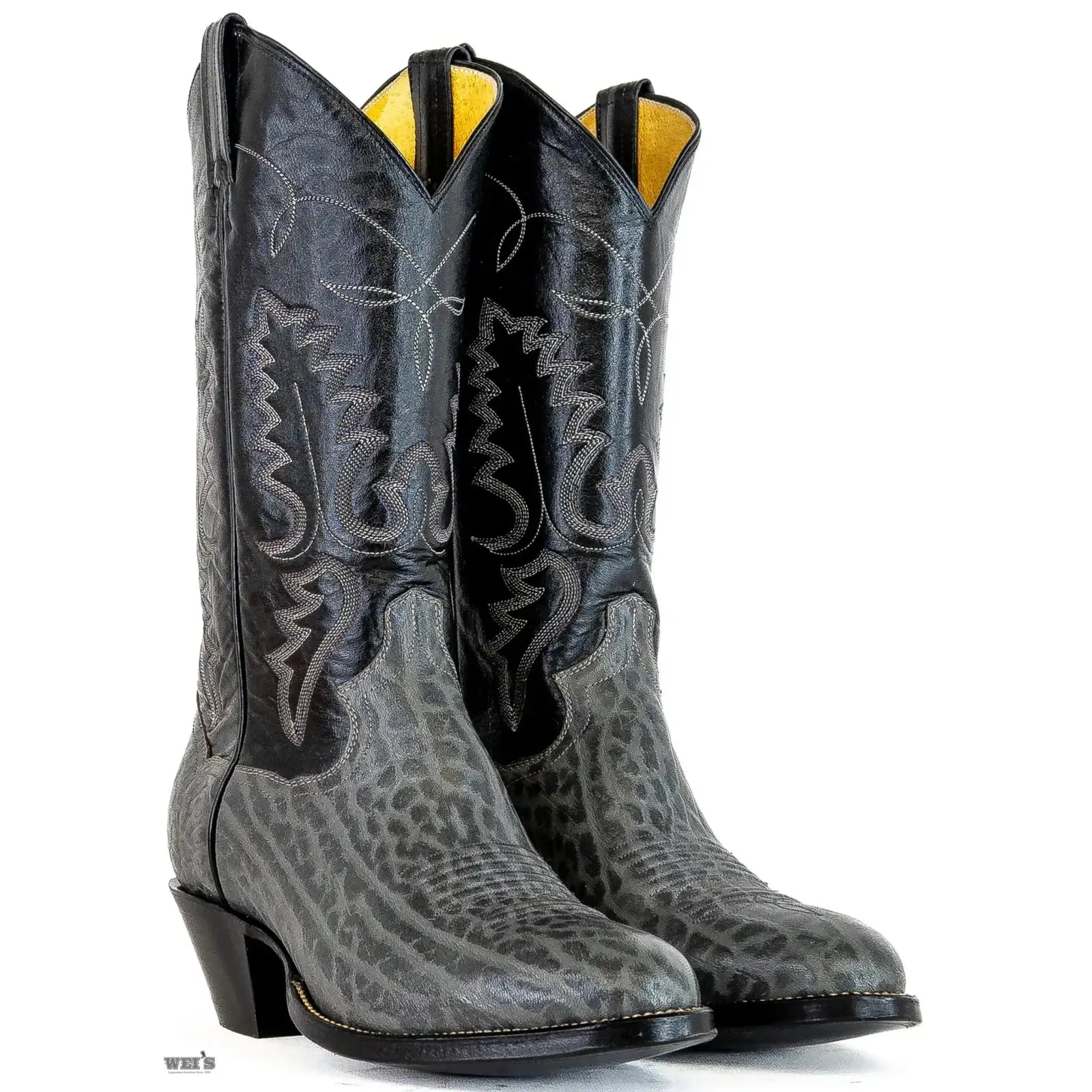 Panhandle Slim/Sanders Men's Cowboy Boots 13" Bullhide Grey Cowboy Heel R Toe