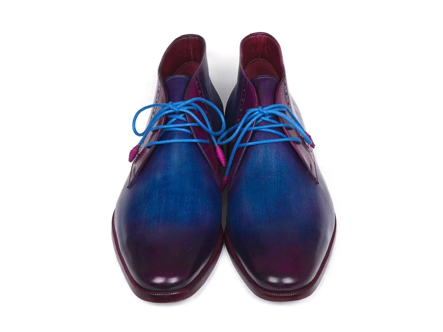 Paul Parkman Men's Chukka Boots Blue & Purple (ID#CK55U7)