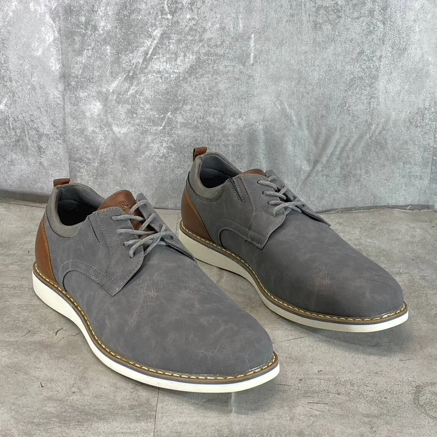 RESERVED FOOTWEAR NEW YORK Men's Grey Vertigo Lace-Up Oxford Shoes SZ 9