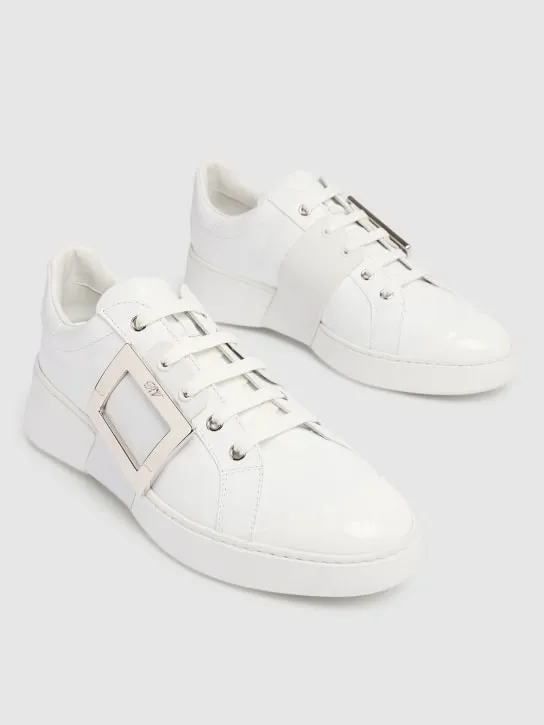 Roger Vivier   40mm Viv skate leather sneakers 
