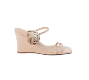 Rosa Wedge Sandals - Nude