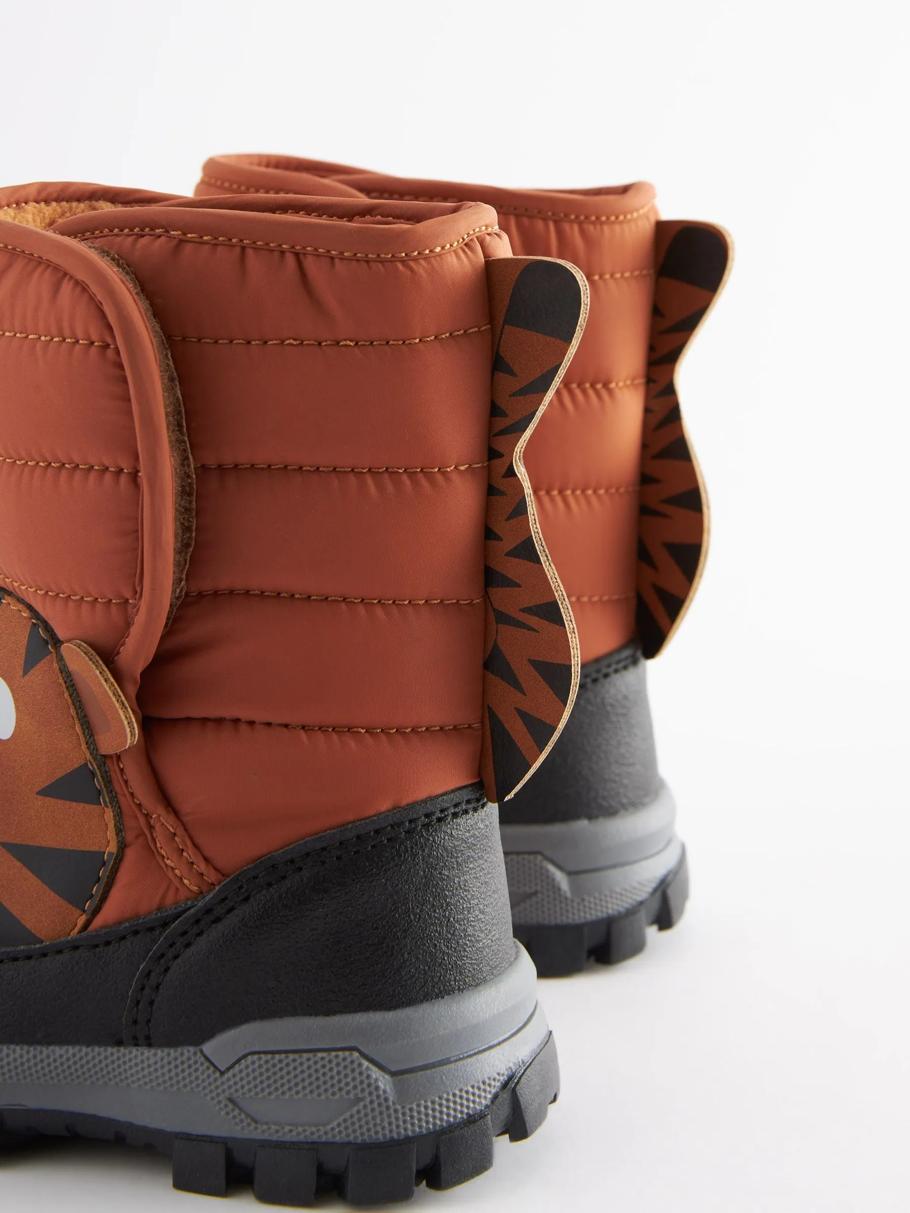 Rust Brown Tiger Character Snowboot'