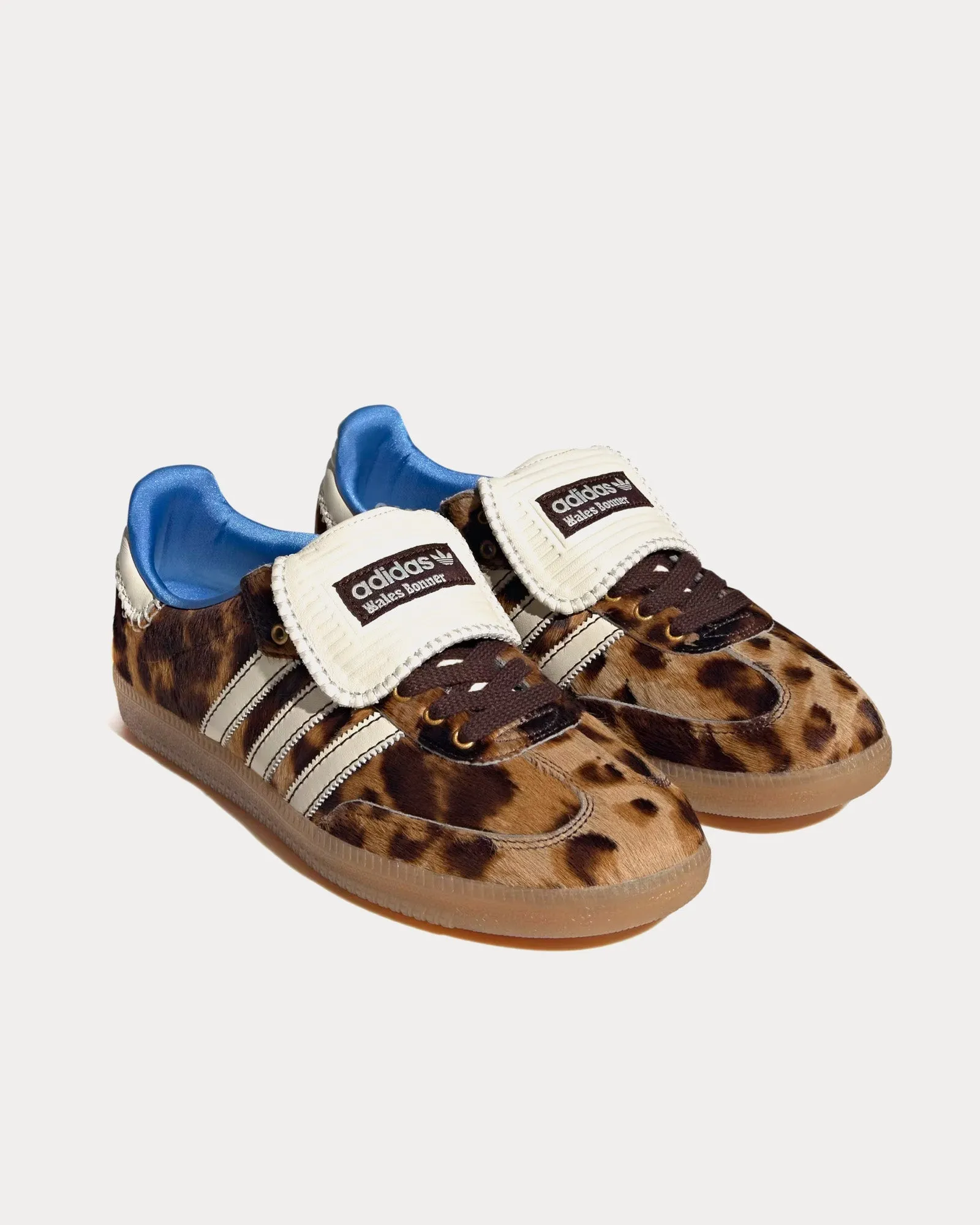 Samba Pony Leo Dark Brown / Cream White / None Low Top Sneakers