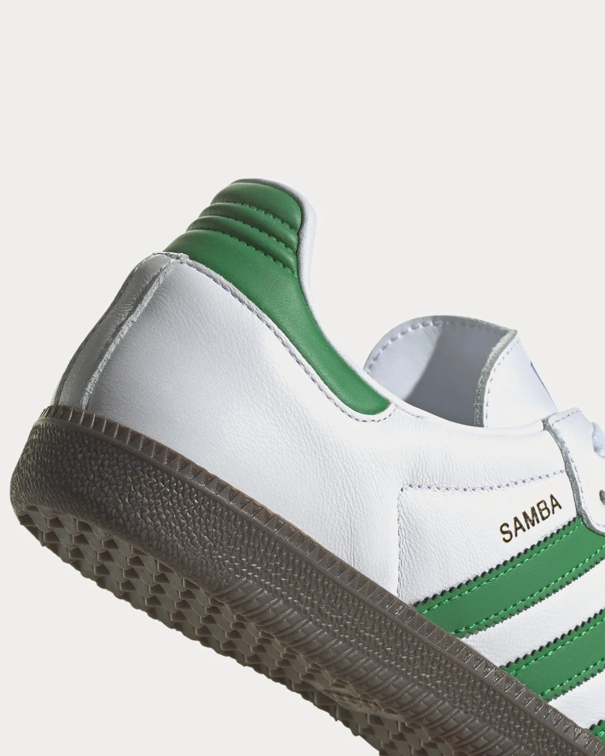 Samba White / Green / Gum Low Top Sneakers