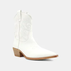 Shu Shop Zahara White Booties