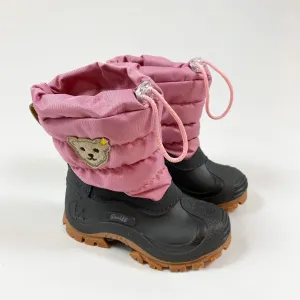 Steiff pink snow boots 24