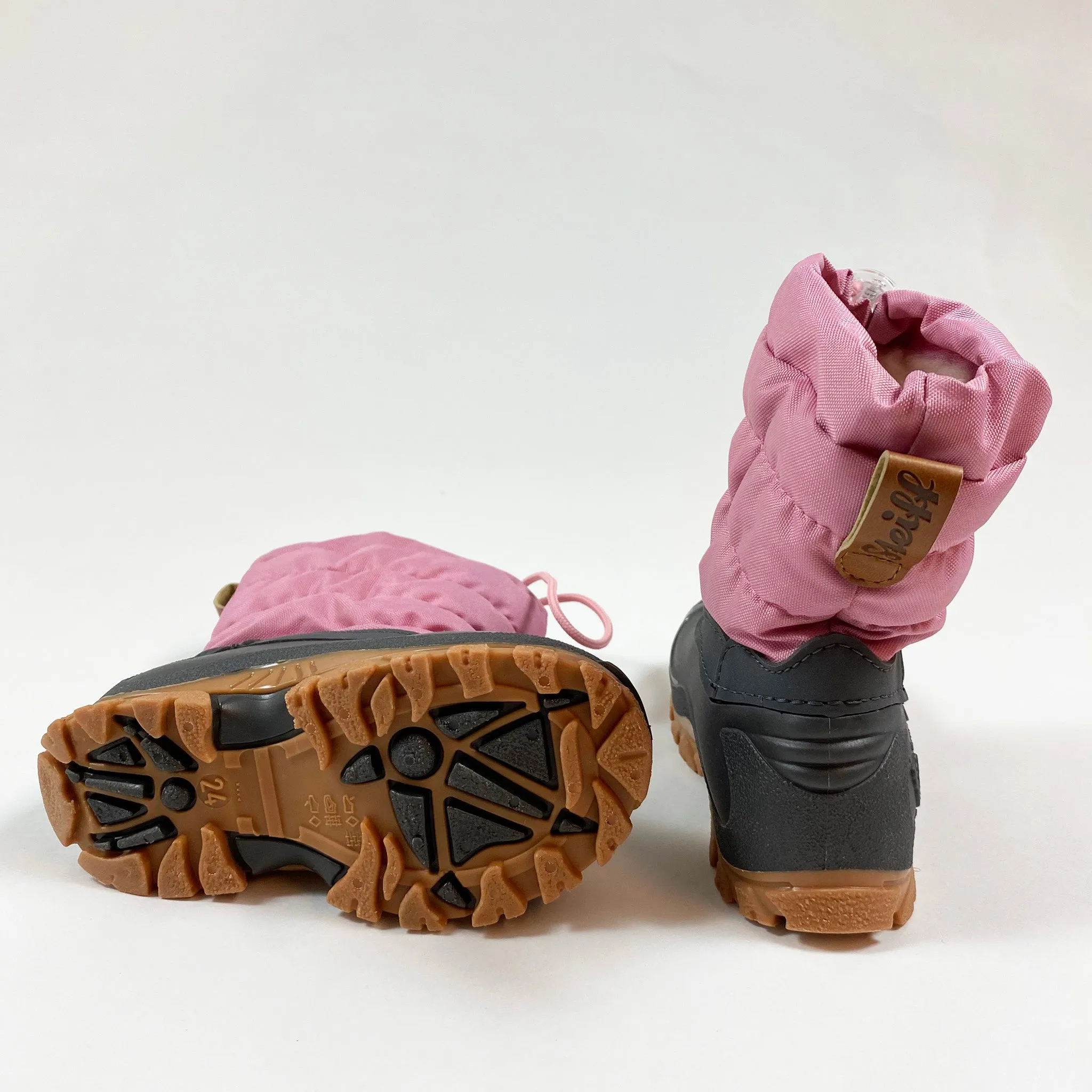 Steiff pink snow boots 24