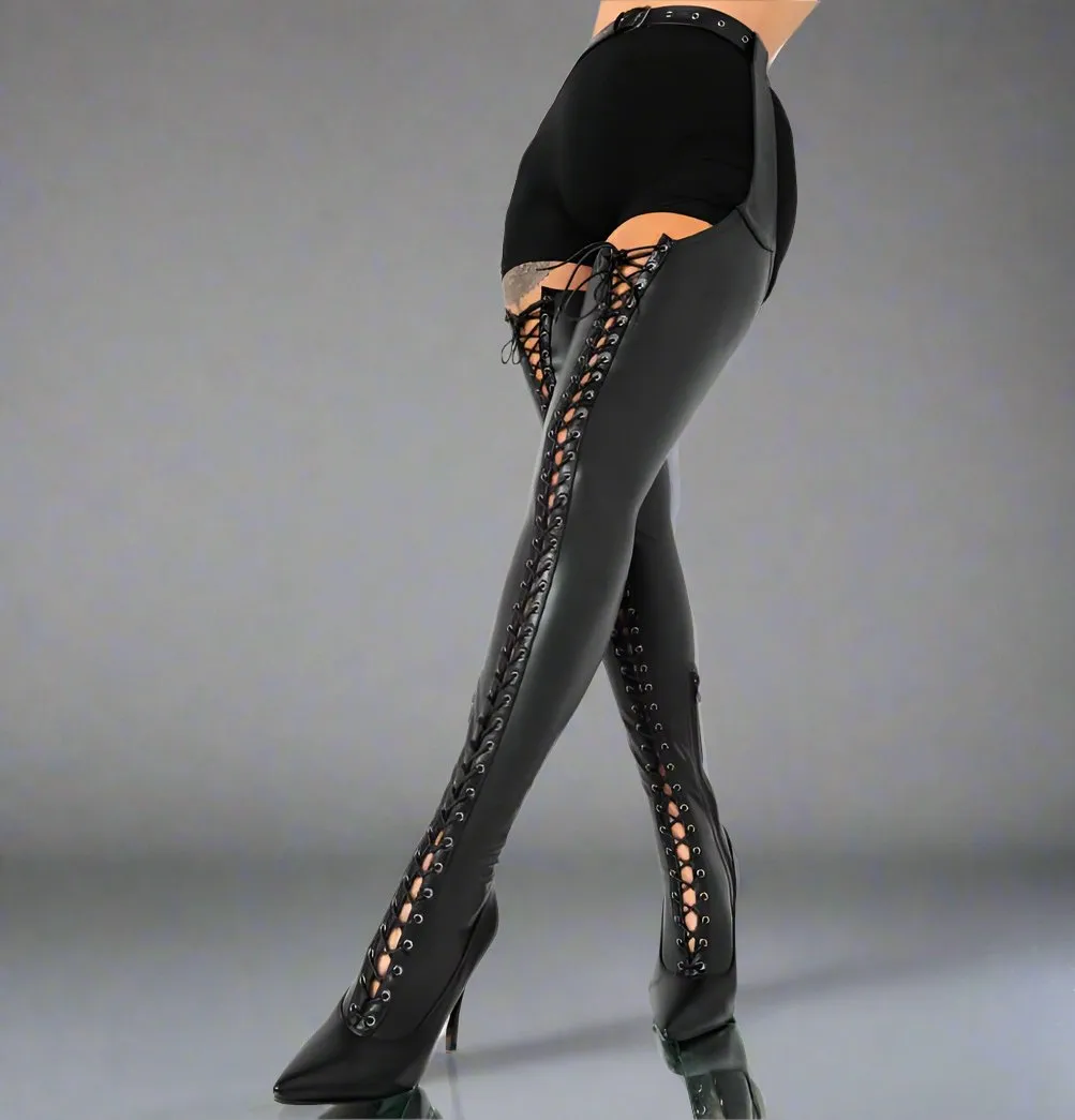 Super Stretch Lace Up Heel Chap
