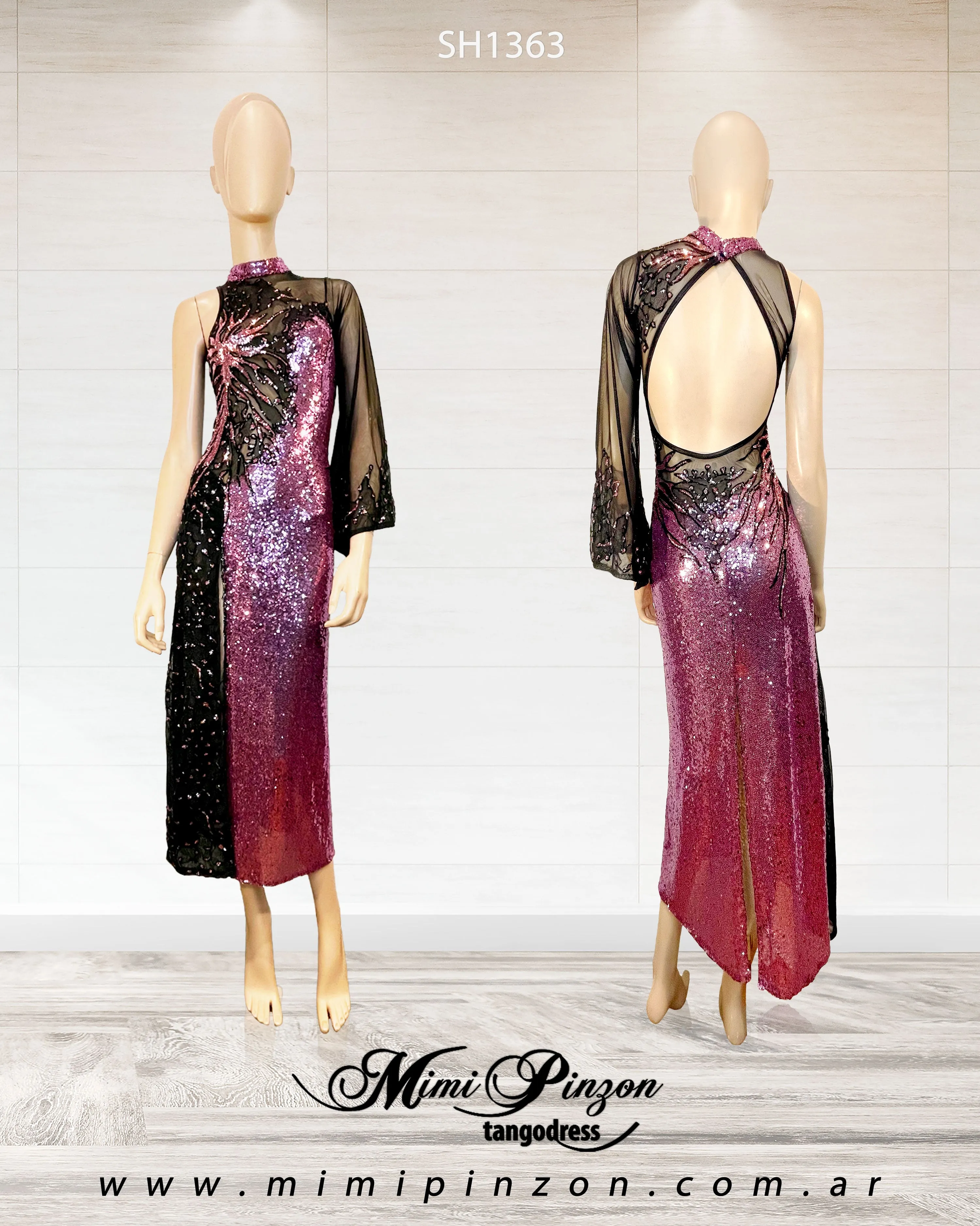 Vestido Tango Escenario SH1363
