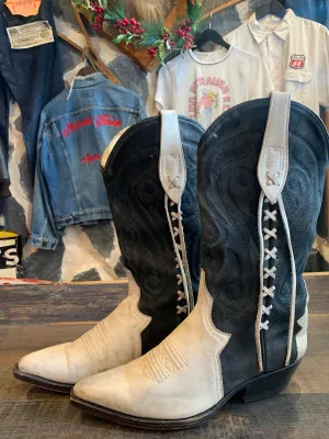 Vintage Rudel Laced Womens Boots, 39 EE Ladies 9